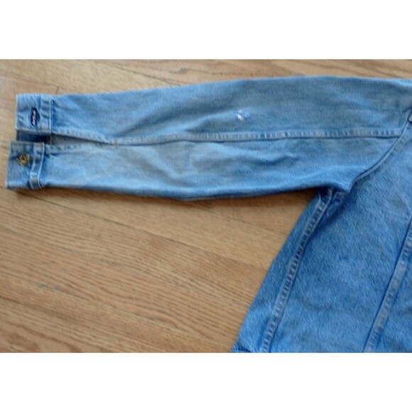 VTG Levi Strauss Jean Jacket sz 44 Trucker 70505-0213 Blue Houston Police Dept - Picture 15 of 16